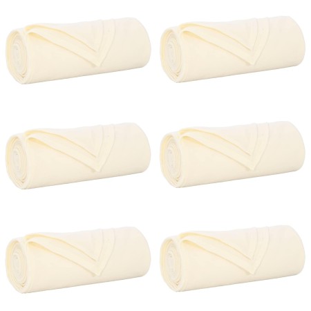 Mantitas de Sofá 6 pcs Crema 200 x 150 cm Lana en Ropa de cama | Comprar online en Foru.es