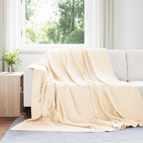 Mantitas de Sofá 6 pcs Crema 240 x 220 cm Lana en Ropa de cama | Comprar online en Foru.es