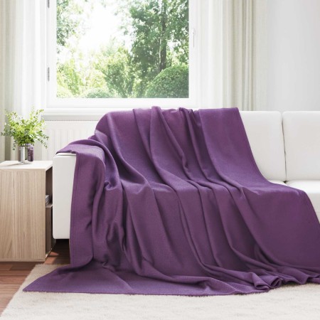 Mantitas de Sofá 6 pcs Morado 270 x 240 cm Lana en Ropa de cama | Comprar online en Foru.es