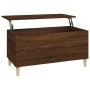 Mesa de centro madera contrachapada roble marrón 90x44,5x45 cm de vidaXL, Mesas de centro - Ref: Foro24-819587, Precio: 65,63...