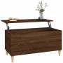 Mesa de centro madera contrachapada roble marrón 90x44,5x45 cm de vidaXL, Mesas de centro - Ref: Foro24-819587, Precio: 65,63...