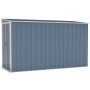 Cobertizo de jardín pared acero galvanizado gris 118x288x178 cm de vidaXL, Cobertizos - Ref: Foro24-316226, Precio: 259,57 €,...