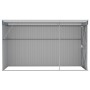 Cobertizo de jardín pared acero galvanizado gris 118x288x178 cm de vidaXL, Cobertizos - Ref: Foro24-316226, Precio: 259,57 €,...