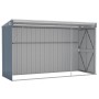 Cobertizo de jardín pared acero galvanizado gris 118x288x178 cm de vidaXL, Cobertizos - Ref: Foro24-316226, Precio: 259,57 €,...