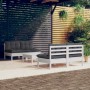 Muebles de jardín 5 pzas con cojines antracita madera de pino en Conjuntos de jardín | Comprar online en Foru.es