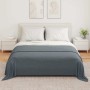 Manta Gris oscuro 280 x 210 cm Lana en Ropa de cama | Comprar online en Foru.es