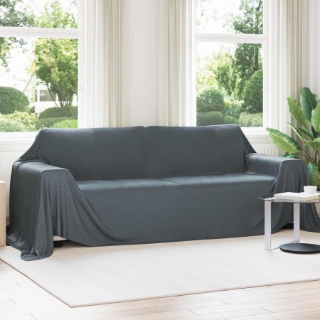 Manta Gris oscuro 350 x 270 cm Lana en Ropa de cama | Comprar online en Foru.es