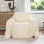 Mantitas de Sofá 6 pcs Crema 210 x 140 cm Lana en Ropa de cama | Comprar online en Foru.es