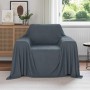 Mantitas de Sofá 6 pcs Gris oscuro 210 x 140 cm Lana en Ropa de cama | Comprar online en Foru.es