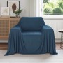 Mantitas de Sofá 6 pcs Azul marino 210 x 140 cm Lana en Ropa de cama | Comprar online en Foru.es