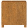 Jardinera con patas acero corten oxidado 40x40x40 cm en Macetas y jardineras | Comprar online en Foru.es