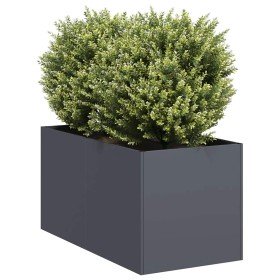 Jardinera de acero laminado en frío antracita 40x80x40 cm en Macetas y jardineras | Comprar online en Foru.es