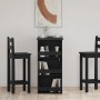 Mesa bar con estante almacenaje roble negro 102x50x103,5 cm en Mesas de comedor | Comprar online en Foru.es