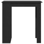 Mesa bar con estante almacenaje roble negro 102x50x103,5 cm en Mesas de comedor | Comprar online en Foru.es
