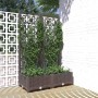 Jardinera con enrejado PP marrón 80x40x121,5 cm de vidaXL, Maceteros y jardineras - Ref: Foro24-318260, Precio: 76,04 €, Desc...