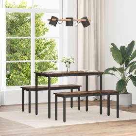 Banco Roble Humo 110 x 35 x 45 cm Madera de ingeniería en Bancos | Comprar online en Foru.es