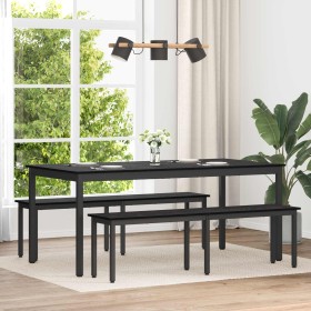 Banco Roble Negro 160 x 35 x 45 cm Madera de ingeniería en Bancos | Comprar online en Foru.es