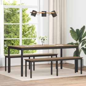 Banco Roble Artesanal 160 x 35 x 45 cm Madera de ingeniería en Bancos | Comprar online en Foru.es