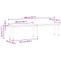 Banco Sonoma 200 x 35 x 45 cm Madera de ingeniería en Bancos | Comprar online en Foru.es