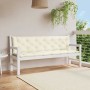 Cojín de banco jardín tela Oxford blanco crema 200x(50+50)x7 cm en Decoración | Comprar online en Foru.es