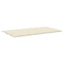 Cojín de banco jardín tela Oxford blanco crema 200x(50+50)x7 cm en Decoración | Comprar online en Foru.es