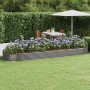 Jardinera arriate acero galvanizado gris 450x140x36 cm en Macetas y jardineras | Comprar online en Foru.es