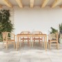 Juego de comedor para jardín 5 piezas madera maciza de teca de vidaXL, Conjuntos de jardín - Ref: Foro24-3155767, Precio: 672...