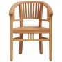 Juego de comedor para jardín 5 piezas madera maciza de teca de vidaXL, Conjuntos de jardín - Ref: Foro24-3155767, Precio: 672...