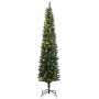Árbol de Navidad artificial estrecho con 300 LEDs 210 cm en Decoración Festiva y Estacional | Comprar online en Foru.es