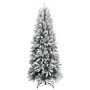 Árbol de Navidad artificial con 300 LEDs y nieve flocada 210 cm en Decoración Festiva y Estacional | Comprar online en Foru.es