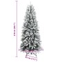 Árbol de Navidad artificial con 300 LEDs y nieve flocada 210 cm en Decoración Festiva y Estacional | Comprar online en Foru.es