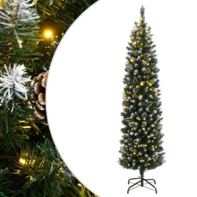 Árbol de Navidad artificial estrecho con 300 LEDs 210 cm en Decoración Festiva y Estacional | Comprar online en Foru.es