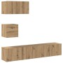 Conjunto de mueble de TV 3 pcs Roble artesanal en Muebles TV | Comprar online en Foru.es