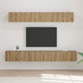Conjunto de mueble de TV 5 pcs Roble artesanal en Muebles TV | Comprar online en Foru.es