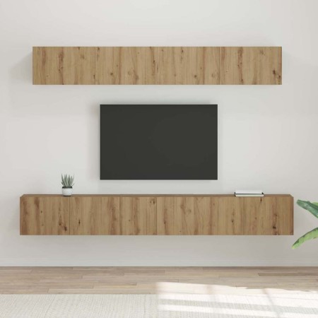 Conjunto de mueble de TV 5 pcs Roble artesanal en Muebles TV | Comprar online en Foru.es