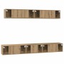 Conjunto de mueble de TV 5 pcs Roble artesanal en Muebles TV | Comprar online en Foru.es