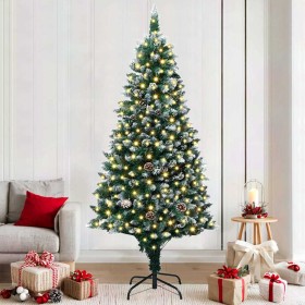 Árbol de Navidad artificial Verde 180 cm PVC y Acero y Plástico en Decoración Festiva y Estacional | Comprar online en Foru.es