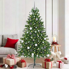 Árbol de Navidad con 300 LED con soporte Verde 180 cm PE en Decoración Festiva y Estacional | Comprar online en Foru.es