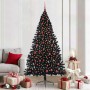 Árbol de Navidad Artificial Preiluminado Negro 210 cm PVC en Decoración Festiva y Estacional | Comprar online en Foru.es