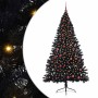 Árbol de Navidad Artificial Preiluminado Negro 210 cm PVC en Decoración Festiva y Estacional | Comprar online en Foru.es