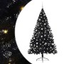 Árbol de Navidad Artificial Preiluminado Negro 210 cm PVC en Decoración Festiva y Estacional | Comprar online en Foru.es