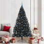 Árbol de Navidad Artificial Preiluminado Negro 210 cm PVC en Decoración Festiva y Estacional | Comprar online en Foru.es