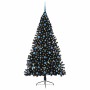 Árbol de Navidad Artificial Preiluminado Negro 210 cm PVC en Decoración Festiva y Estacional | Comprar online en Foru.es