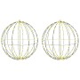 Bola con 384 LED 2 pcs cálido 60 cm Metal en Decoración Festiva y Estacional | Comprar online en Foru.es