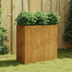 Jardinera de acero corten 80x40x80 cm en Macetas y jardineras | Comprar online en Foru.es