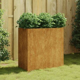 Jardinera de acero corten 80x40x80 cm en Macetas y jardineras | Comprar online en Foru.es