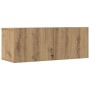 Muebles para TV de pared 2 unidades roble artesanal 80x30x30 cm en Muebles TV | Comprar online en Foru.es
