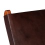Silla de relax plegable de cuero auténtico marrón en Taburetes y sillas plegables | Comprar online en Foru.es