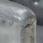 Sillón de cuero auténtico gris en Sillones | Comprar online en Foru.es