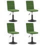 Sillas de comedor giratorias 4 unidades terciopelo verde oscuro en Sillas de comedor | Comprar online en Foru.es